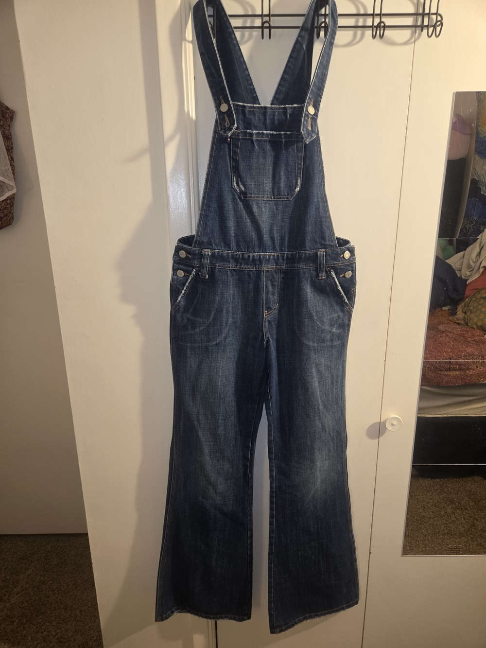 Abercrombie & Fitch Vintage-Style Indigo Denim Overalls